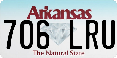 AR license plate 706LRU