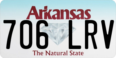 AR license plate 706LRV