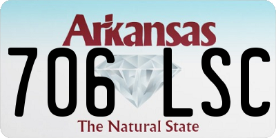 AR license plate 706LSC