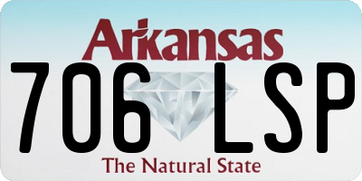 AR license plate 706LSP
