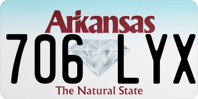 AR license plate 706LYX