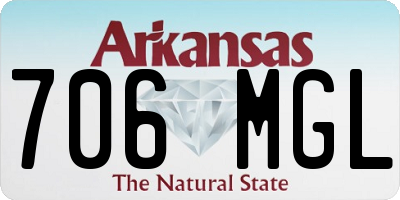 AR license plate 706MGL