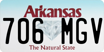 AR license plate 706MGV
