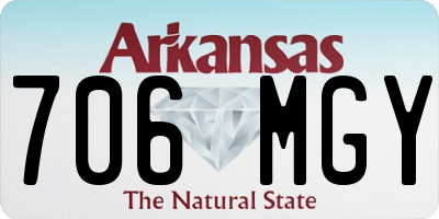 AR license plate 706MGY