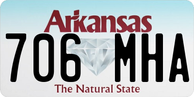 AR license plate 706MHA
