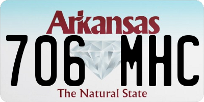 AR license plate 706MHC