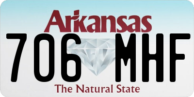 AR license plate 706MHF