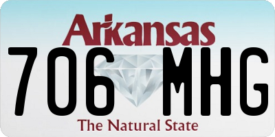AR license plate 706MHG
