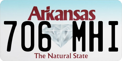AR license plate 706MHI