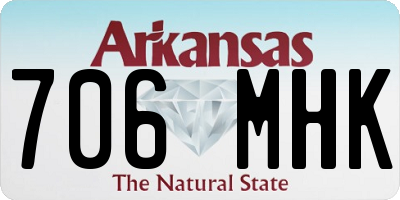 AR license plate 706MHK