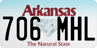 AR license plate 706MHL