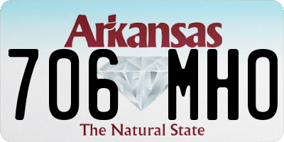 AR license plate 706MHO