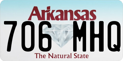 AR license plate 706MHQ