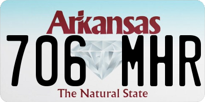 AR license plate 706MHR