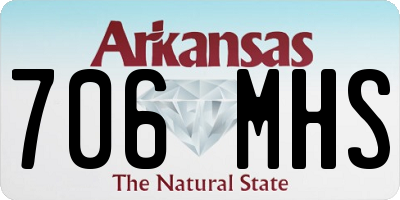 AR license plate 706MHS