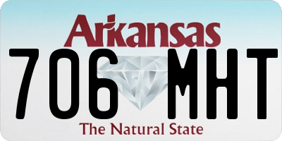 AR license plate 706MHT