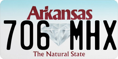 AR license plate 706MHX