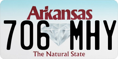 AR license plate 706MHY