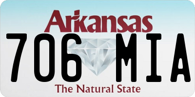 AR license plate 706MIA