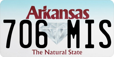 AR license plate 706MIS