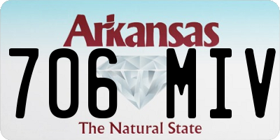 AR license plate 706MIV