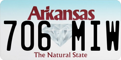 AR license plate 706MIW