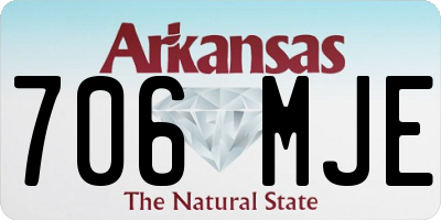 AR license plate 706MJE