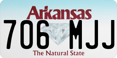 AR license plate 706MJJ