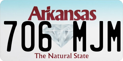 AR license plate 706MJM