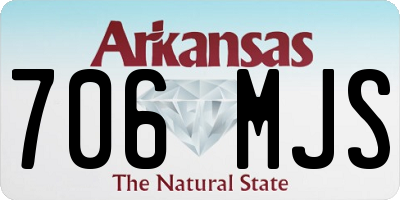 AR license plate 706MJS