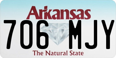 AR license plate 706MJY