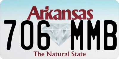 AR license plate 706MMB