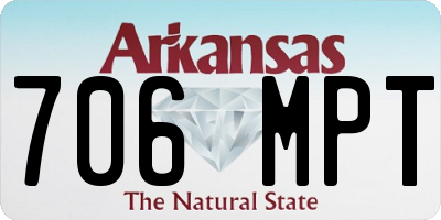 AR license plate 706MPT