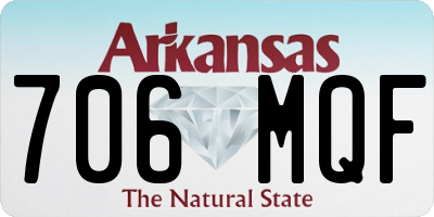 AR license plate 706MQF