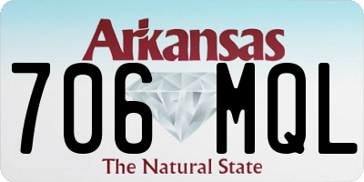 AR license plate 706MQL