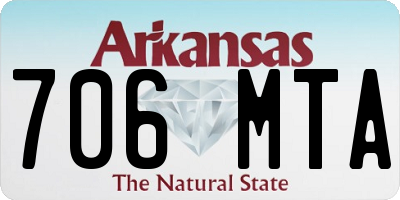AR license plate 706MTA