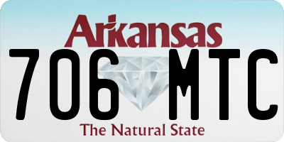 AR license plate 706MTC