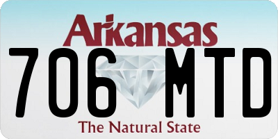 AR license plate 706MTD