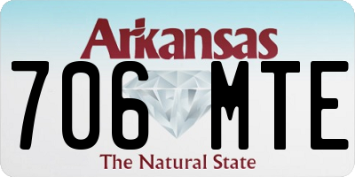 AR license plate 706MTE