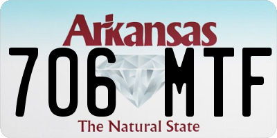 AR license plate 706MTF
