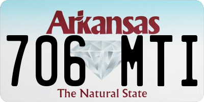 AR license plate 706MTI