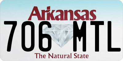 AR license plate 706MTL