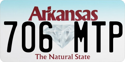 AR license plate 706MTP