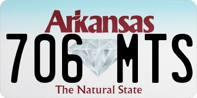 AR license plate 706MTS