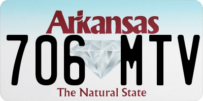 AR license plate 706MTV