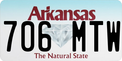 AR license plate 706MTW