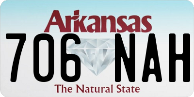 AR license plate 706NAH