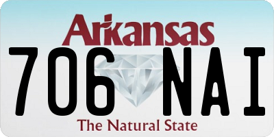 AR license plate 706NAI