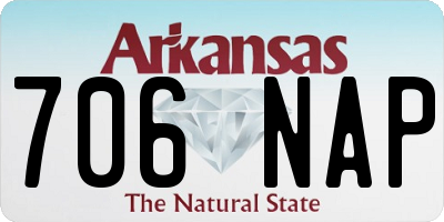AR license plate 706NAP