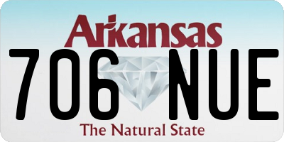 AR license plate 706NUE